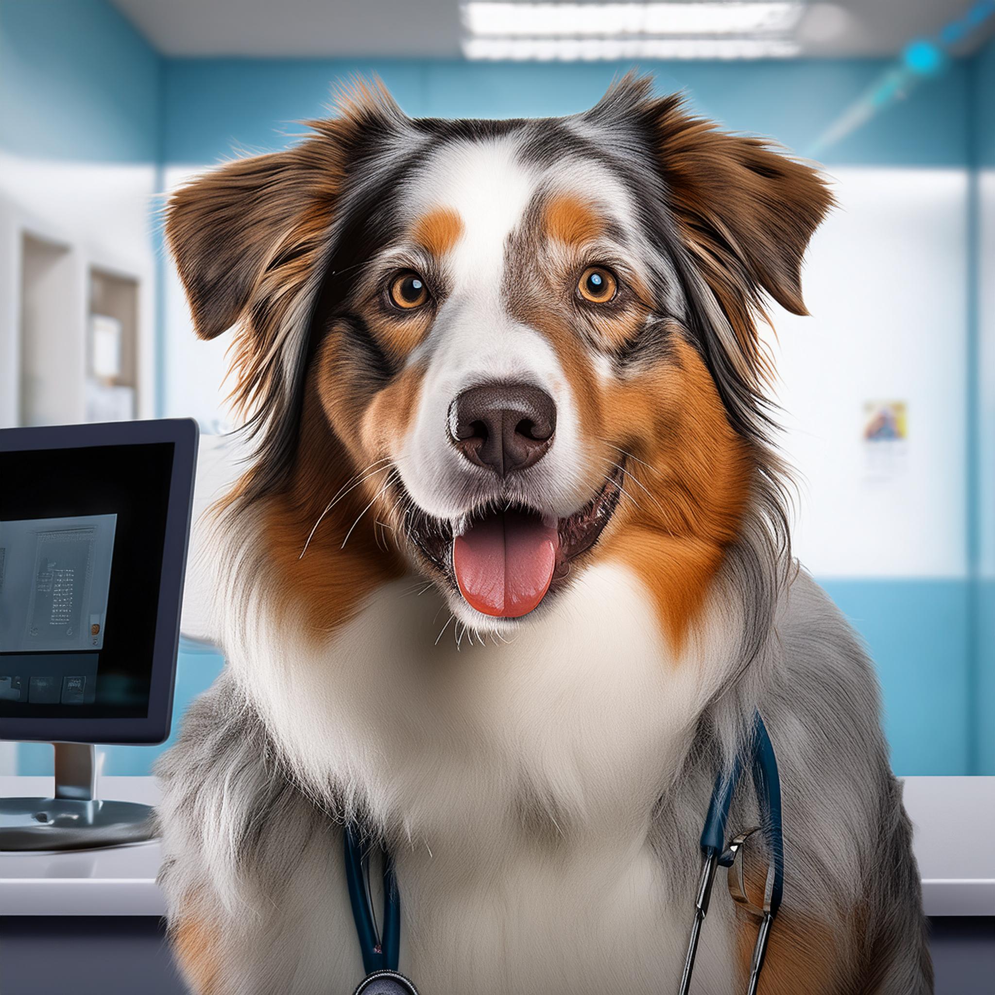 Aussie-mit-Stetoskop Ellenbogen Dysplasie (ED) beim Australian Shepherd: Ein umfassender Leitfaden